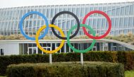 The Olympic rings are pictured in front of the International Olympic Committee (IOC) headquarters in Lausanne, Switzerland, March 9, 2021. REUTERS/Denis?Balibouse/File Photo