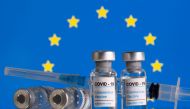 FILE PHOTO: Vials labelled 