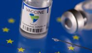 Vials labelled 