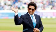 FILE PHOTO: Cricket - ICC Cricket World Cup - England v India - Edgbaston, Birmingham, Britain - June 30, 2019 Sachin Tendulkar on the pitch before the match Action Images via Reuters/Andrew Boyers/File Photo/File Photo
