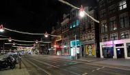 
A general view shows a street during a curfew following the coronavirus disease (COVID-19) outbreak in Amsterdam, Netherlands, January 23, 2021. REUTERS/Piroschka Van De Wouw/File Photo