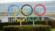 FILE PHOTO: The Olympic rings are pictured in front of the International Olympic Committee (IOC) headquarters in Lausanne, Switzerland, March 9, 2021. REUTERS/Denis?Balibouse/File Photo/File Photo
