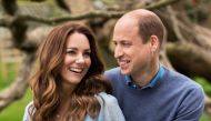 Britain's William and Catherine, Duchess of Cambridge, pose at Kensington Palace to mark their 10th wedding anniversary, in London, Britain in this undated picture obtained by Reuters on April 29, 2021. Chris Floyd/Camera Press/Handout via REUTERS