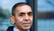 File photo: CEO and co-founder of BioNTech, Ugur Sahin, answers journalists' questions after the European Medicines Agency (EMA) approved its COVID-19 vaccine, at the company headquarters in Mainz, Germany December 22, 2020. REUTERS/Ralph Orlowski/File Ph