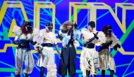 File photo: Participant Senhit of San Marino performs during the Jury Grand Final dress rehearsal of the 2021 Eurovision Song Contest in Rotterdam, Netherlands May 21, 2021. Reuters/Piroschka van de Wouw/File Photo