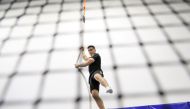 Russian gymnast Nikita Nagornyy, the world all-around champion, trains in preparation for the Tokyo 2020 Olympic Games at the Champions Academy gymnastics facility on the outskirts of Moscow, Russia April 29, 2021. Picture taken April 29, 2021. REUTERS/Ev