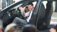 FILE PHOTO: Actor Tom Cruise is seen on the set of 