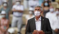 President of the French Tennis Federation Gilles Moretton after the match REUTERS/Sarah Meyssonnier
