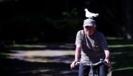 Xavier Bouget, 80 years old Frenchman, who built a strong relation with a wild pigeon called 
