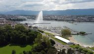 Geneva, Switzerland, June 8, 2021. Picture taken with a drone June 8, 2021. REUTERS/Denis Balibouse

