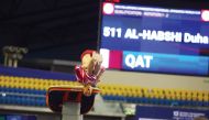 Qatar’s Duha Al Habshi in action at the women’s vault final qualifying round as  the 13th FIG Artistic Individual Apparatus World Cup kicked off yesterday. 