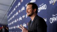 Cast member Chris Pratt poses at the premiere for the film 