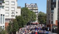 Protesters attend a demonstration called by the French nationalist party 