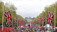 Athletics - London Marathon - London, Britain - April 28, 2019 General view at the finish of the London marathon REUTERS/Matthew Childs/File Photo