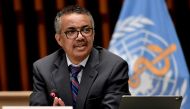 World Health Organization (WHO) Director-General Tedros Adhanom Ghebreyesus attends a news conference in Geneva Switzerland July 3, 2020. Fabrice Coffrini/Pool via REUTERS/File Photo