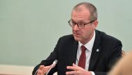 Hans Kluge, World Health Organization regional director for Europe, attends a meeting with Russian Prime Minister Mikhail Mishustin in Moscow, Russia September 23, 2020. Sputnik/Alexander Astafyev/Pool via REUTERS