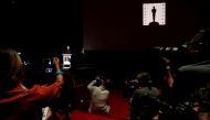 Actor Tom Hanks speaks during a media preview ahead of the opening of the Academy Museum of Motion Pictures in Los Angeles, California, U.S., September 21, 2021. REUTERS/Mario Anzuoni