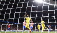 Liverpool's Mohamed Salah celebrates scoring their third goal REUTERS/Sergio Perez