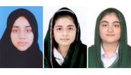 From left: Shermin Bokhari, Areeba Shahnaz, and Bashayer Hussain  