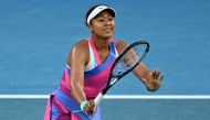  Japan's Naomi Osaka reacts during her second round match against Madison Brengle of the US. Reuters/James Gourley
