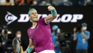 January 21, 2022 Spain's Rafael Nadal celebrates winning his third round match against Russia's Karen Khachanov REUTERS/Asanka Brendon Ratnayake