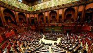 General view of the Italian Parliament as Prime Minister Mario Draghi addresses deputies on April 26, 2021 at Montecitorio palace in Rome. Alberto Pizzoli/Pool via Reuters/File Photo