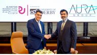 Naveed Dawlatshahi, Group CEO of Aura Group, and Dr. Ivan Ninov, Executive Dean of Al Rayyan International University College at the MoU signing ceremony. 
