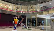A sports-themed installation at Doha Festival City as it launches the annual Sports Month.
