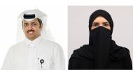 From left: Saif Ali Al Kaabi and Sheikha Ahmed Basahal