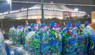 Waste segregation was implemented using various facilities, including recycling bins and a composting machine for organic waste.