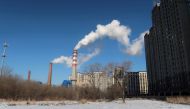 File photo: A coal-fired heating complex is seen behind the ground covered by snow in Harbin, Heilongjiang province, China November 15, 2019. Reuters/Muyu Xu/File Photo