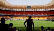 People attend the inauguration ceremony of Senegal's new Turkish-built soccer stadium in Diamniadio, Senegal, February 22, 2022. Picture taken February 22, 2022. REUTERS/