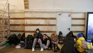 People take shelter in a subway station, after Russian President Vladimir Putin authorized a military operation in eastern Ukraine, in Kyiv, Ukraine on February 24, 2022. (Reuters/Valentyn Ogirenko)