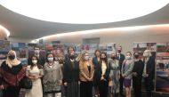 Ambassadors, heads of mission and diplomatic officials during a reception at the Canadian Embassy.