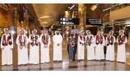 The winners were welcomed back upon their arrival at the Hamad International Airport. 