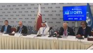 Minister of State for Foreign Affairs H E Sultan bin Saad Al Muraikhi attending the conference.