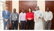Human Rights Ambassador of the Kingdom of the Netherlands H E Dr. Bahia Tahzib – Lie (third right), during her visit to Mowasalat headquarters.