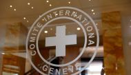 A logo of the International Committee of the Red Cross (ICRC) is pictured in Geneva, Switzerland March 29, 2022. REUTERS/Denis Balibouse/File Photo

