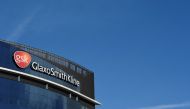 Signage for GlaxoSmithKline is seen on it's offices in London, Britain, March 30, 2016. REUTERS/Toby Melville/File Photo