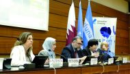 Officials during a panel discussion. 