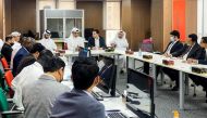 Ministry of Labour officials with labour attaches at the embassies of labour exporting countries and representatives of labour communities during a meeting, yesterday. 