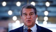 File photo of president Joan Laporta 