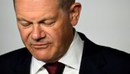 German Chancellor Olaf Scholz attends the opening event of this year's Girls' Day event, in Berlin, Germany, April 27, 2022. Tobias Schwarz/Pool via Reuters/File Photo