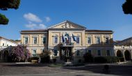 A general view of Lazzaro Spallanzani infectious diseases hospital on the day of the first human trials of an Italian-developed coronavirus disease (COVID-19) vaccine, with doses administered to 90 volunteers over 7 months, in Rome, Italy, August 24, 2020. REUTERS/Yara Nardi

