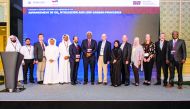 Officials from TotalEnergies Qatar and Texas A&M University at the workshop.
