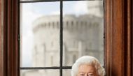 An undated handout photo issued by Buckingham Palace of the official Platinum Jubilee portrait of Britain's Queen Elizabeth II photographed at Windsor Castle and obtained by Reuters on June 1, 2022. Royal Household/Ranald Mackechnie/Handout via REUTERS