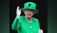 Queen Elizabeth stands on the balcony during the Platinum Pageant, marking the end of the celebrations for the Platinum Jubilee of Britain's Queen Elizabeth, in London, Britain, June 5, 2022. Chris Jackson/Pool via REUTERS
