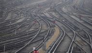 File Photo: Rail tracks are seen as strikes continue on the Southern rail network, at Clapham Junction in London, Britain, December 16, 2016. REUTERS/Toby Melville


