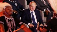 British Prime Minister Boris Johnson at the opening ceremony of the Commonwealth Heads of Government Meeting (CHOGM) in Kigali, Rwanda, on June 24, 2022. (Reuters)