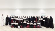 Officials with participants during the Young Entrepreneurs Competition.